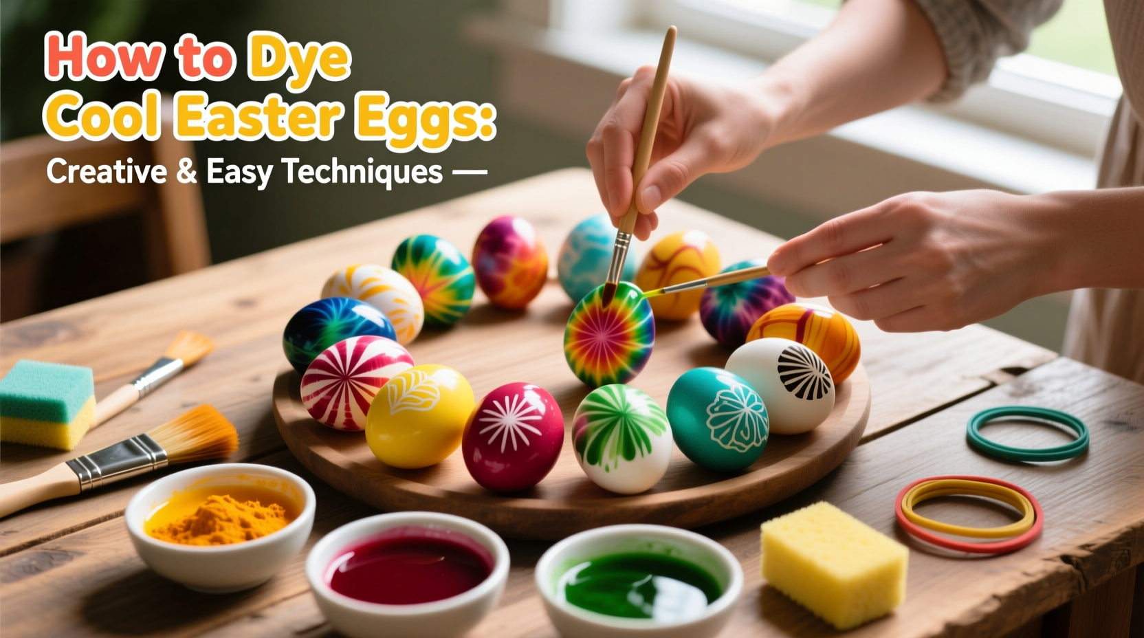 how to dye cool easter eggs
