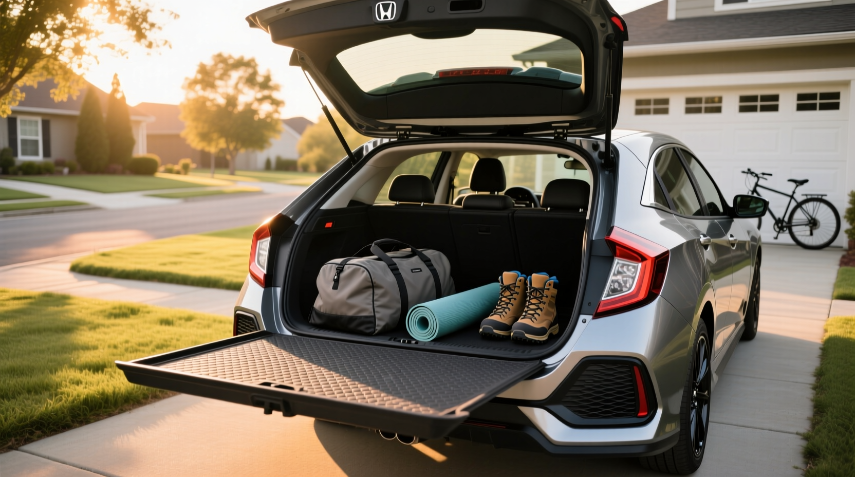 Honda Civic Hatchback Cargo Space Guide 2024