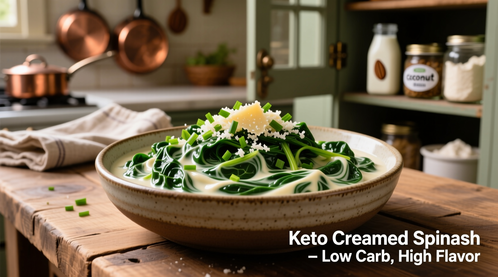 Keto Creamed Spinach: 3g Net Carbs Per Serving Recipe