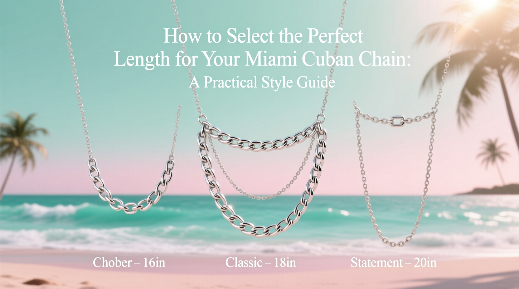 how to select the perfect length for your miami cuban chain a practical style guide