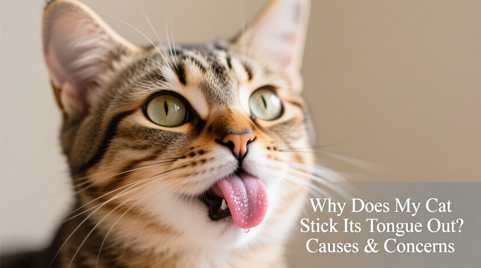 why does my cat stick its tongue out causes concerns