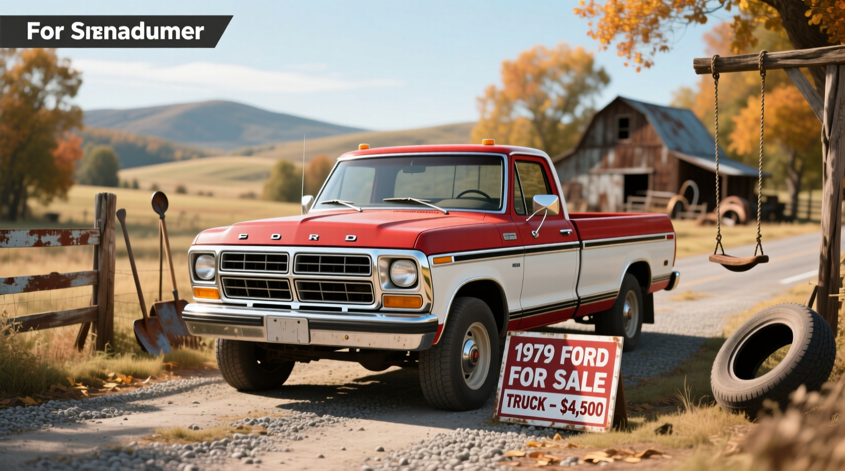 1979 Ford pickup truck for sale at outdoor lot