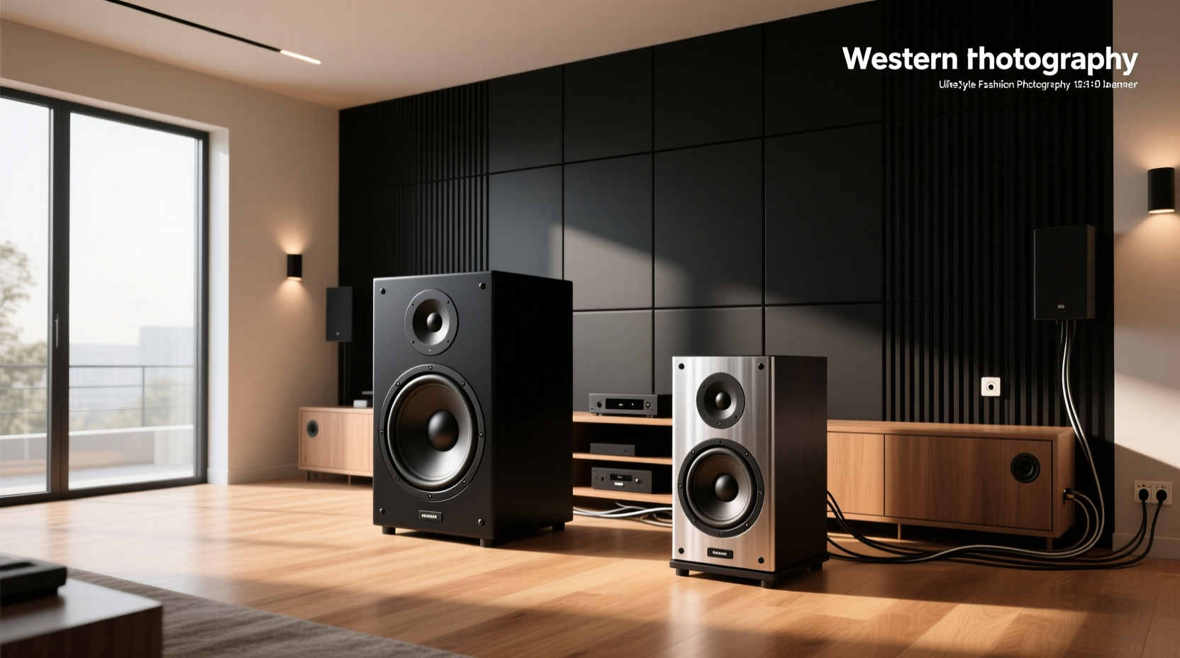Side-by-side comparison of 12-inch and 15-inch subwoofers showing cone diameter difference
