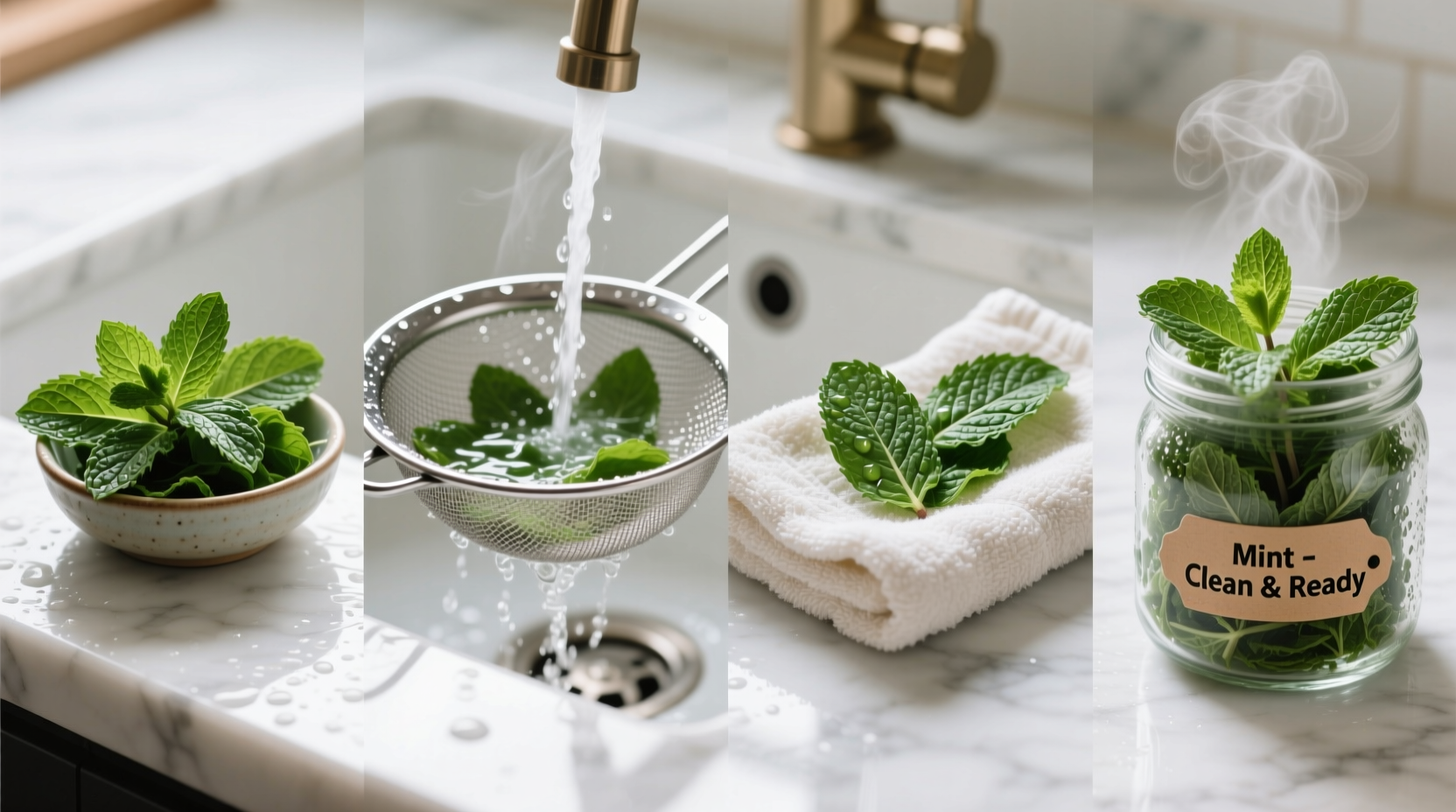 How to Clean Mint Leaves Properly