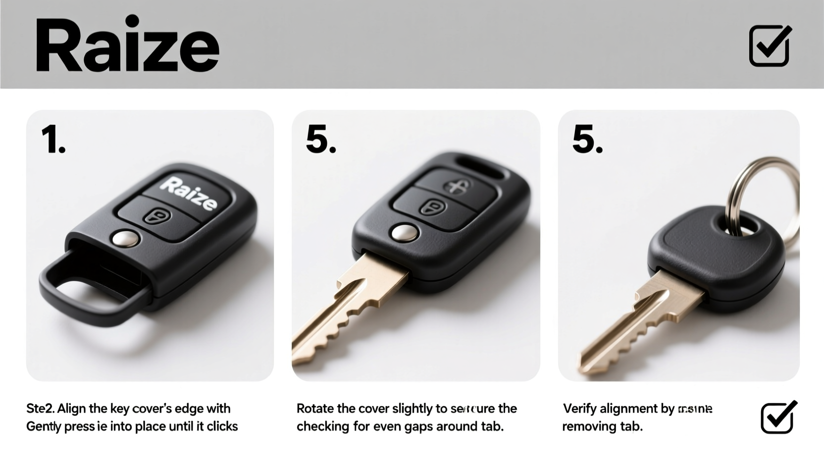 raize key cover install