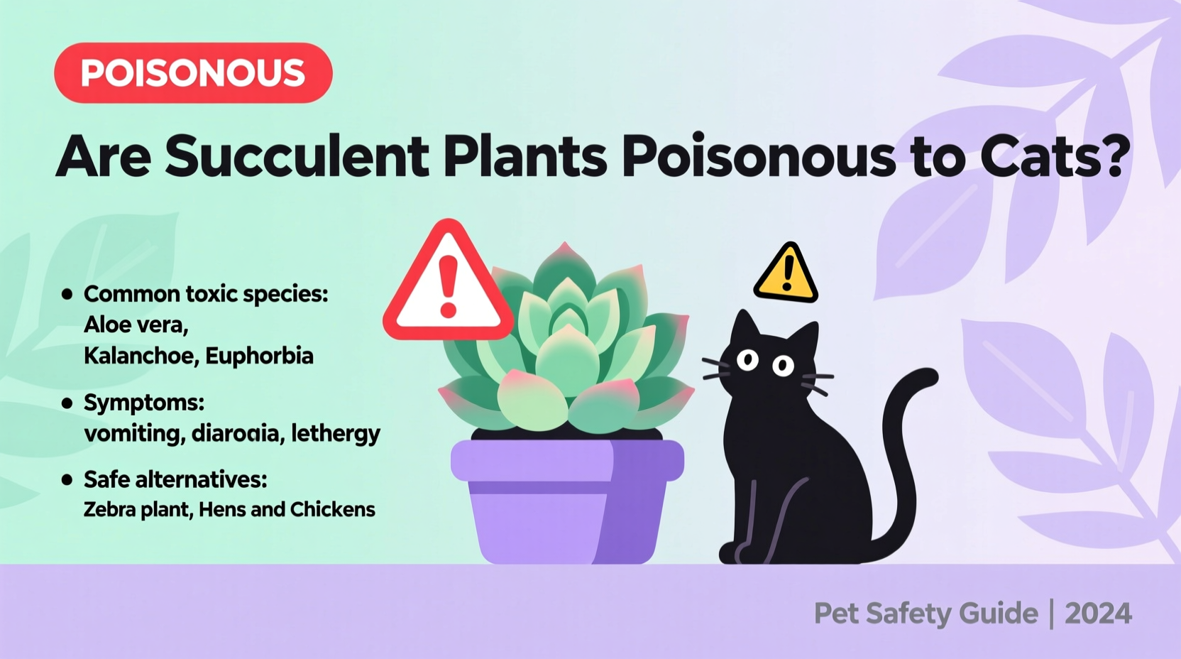 are succulent plants poisonous to cats