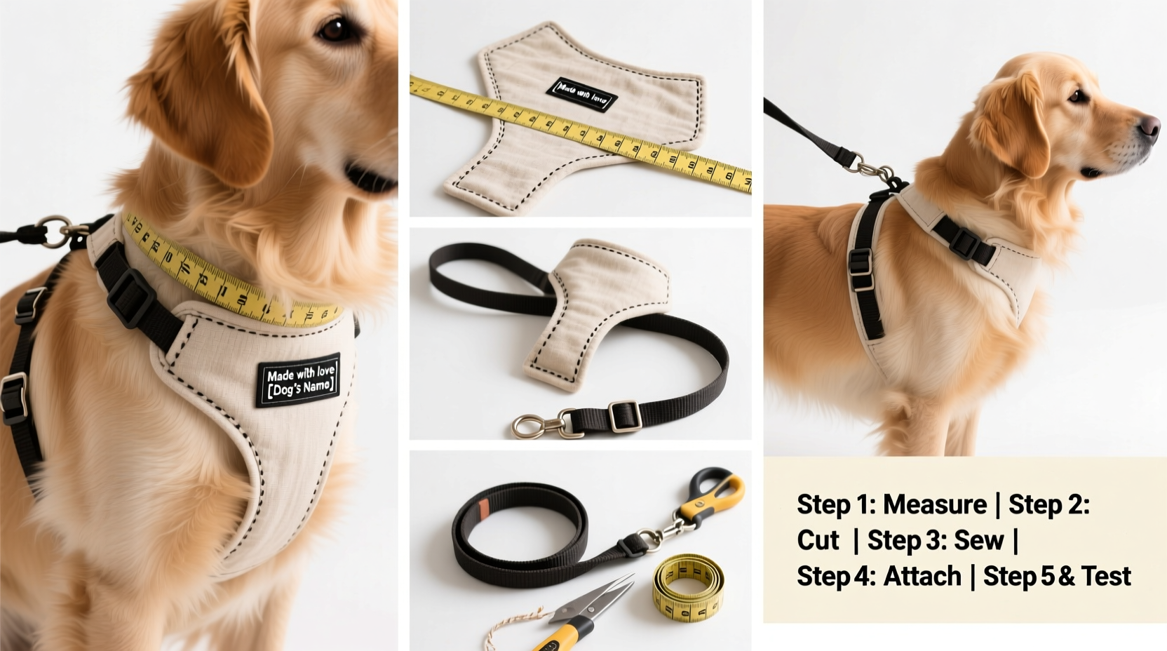 diy dog harness with leash step by step guide to craft a safe and comfortable walking kit