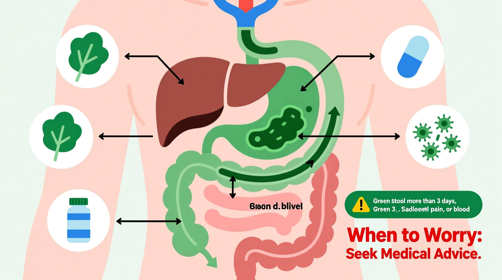 why is my poop green common causes and when to worry