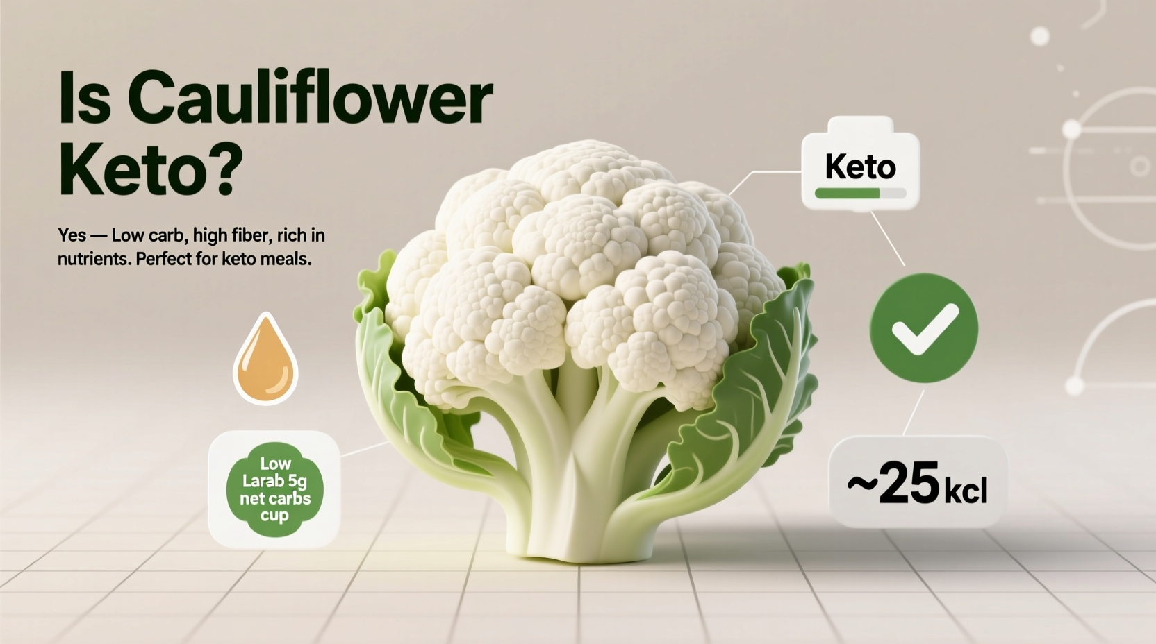 is cauliflower keto