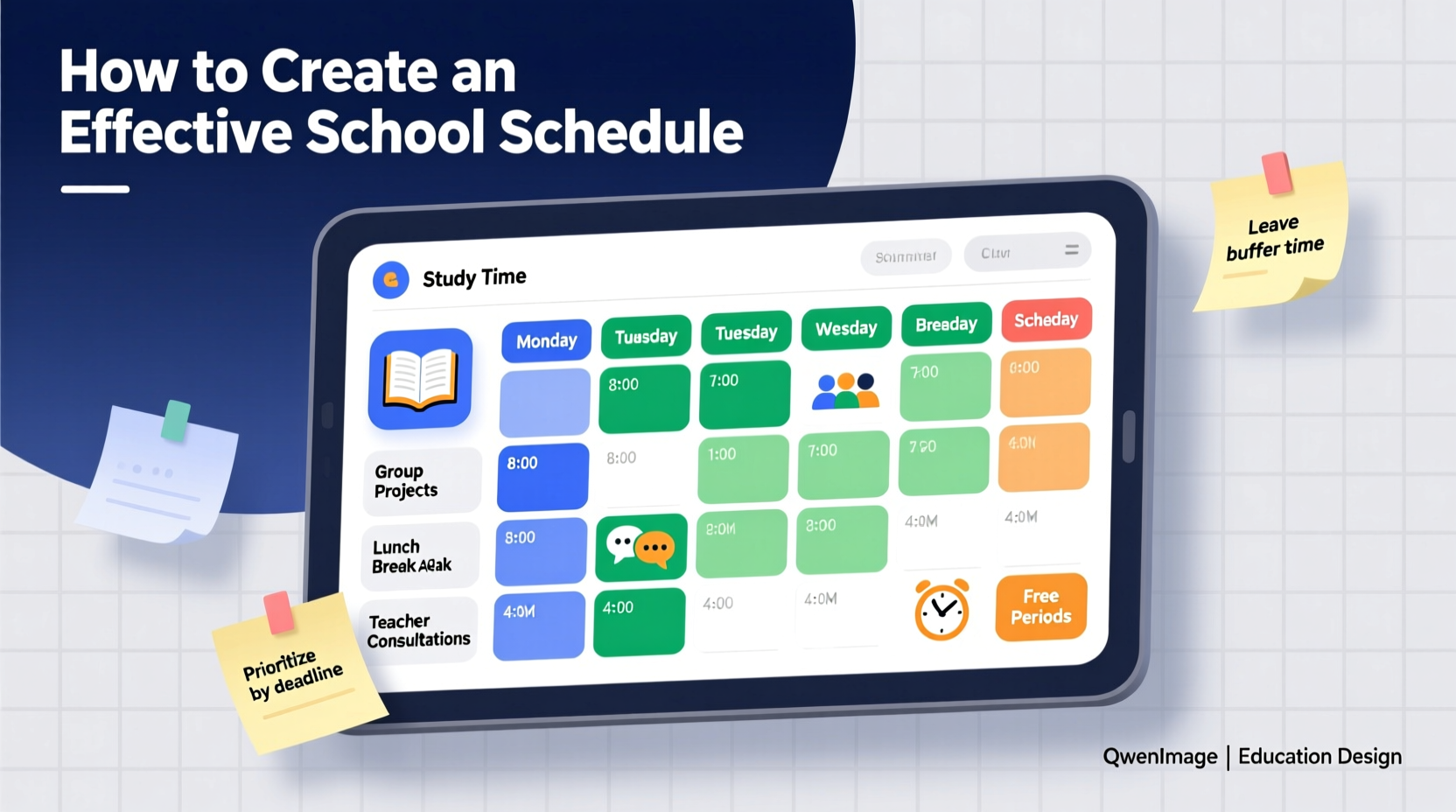 how to create an effective school schedule a step by step guide for students and educators
