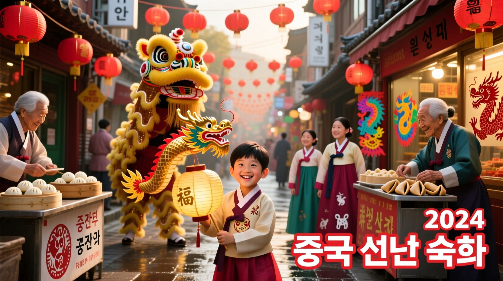 how does korea celebrate chinese new year