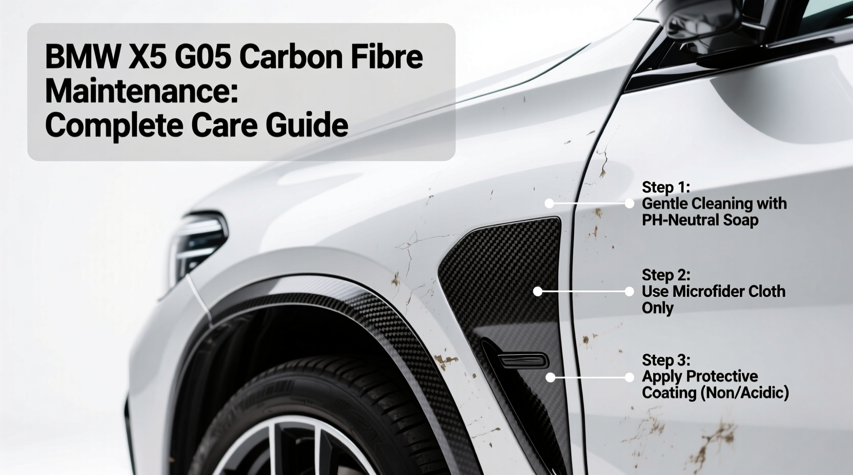 x5 g05 carbon fiber maintenance
