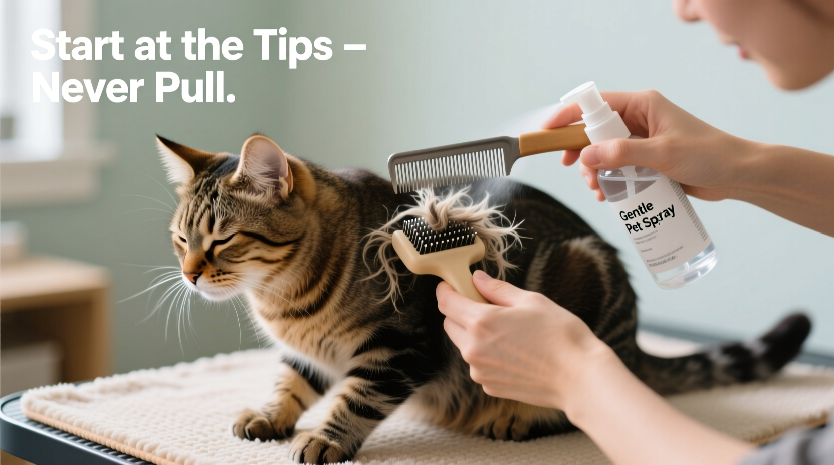 effective techniques for how to groom cat matted fur without stress or pain