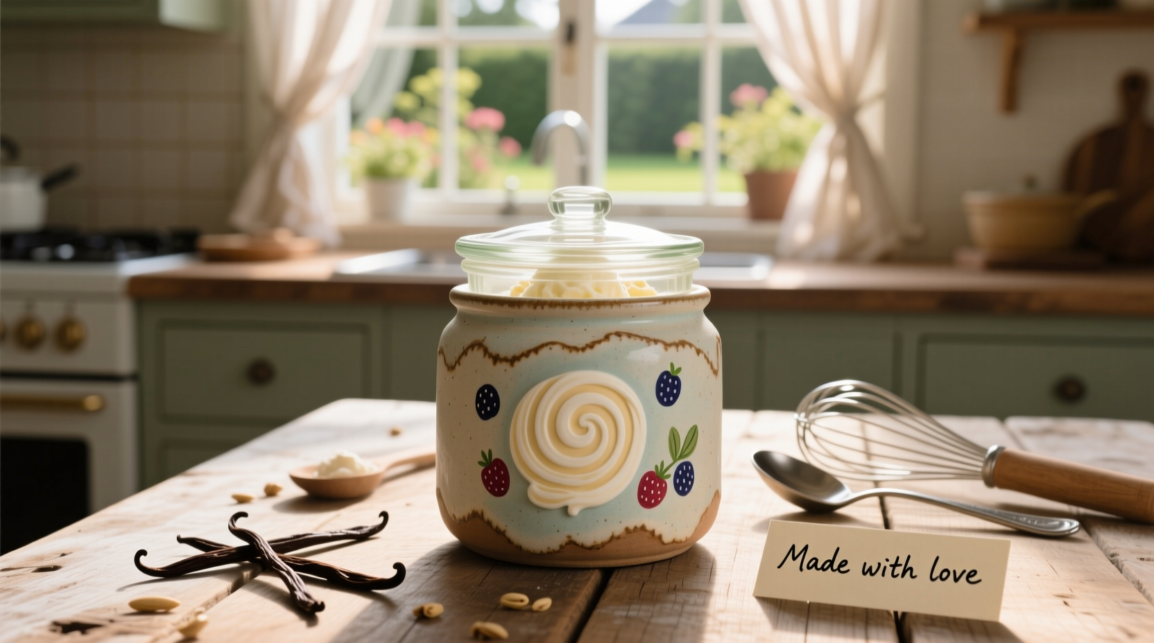 homemade ice cream container