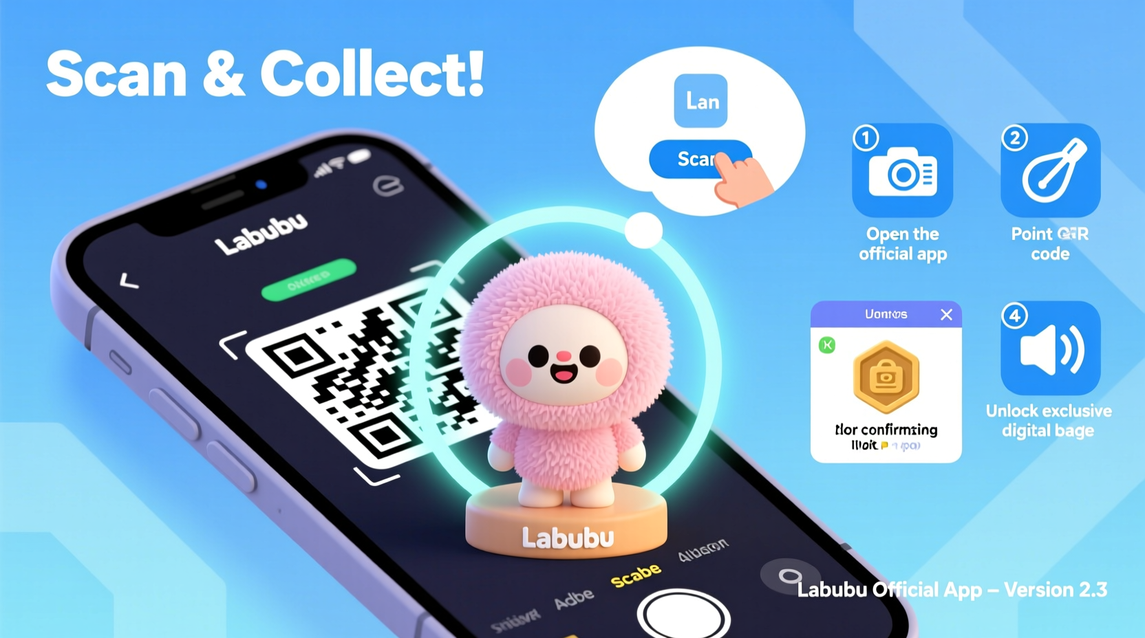 how to use qr code to test labubu