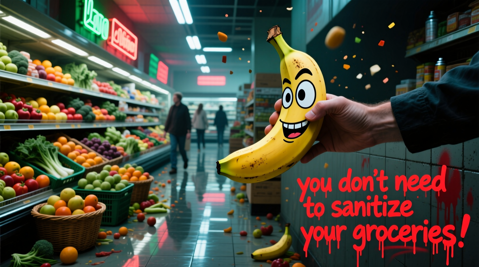 you dont need to sanitize your groceries