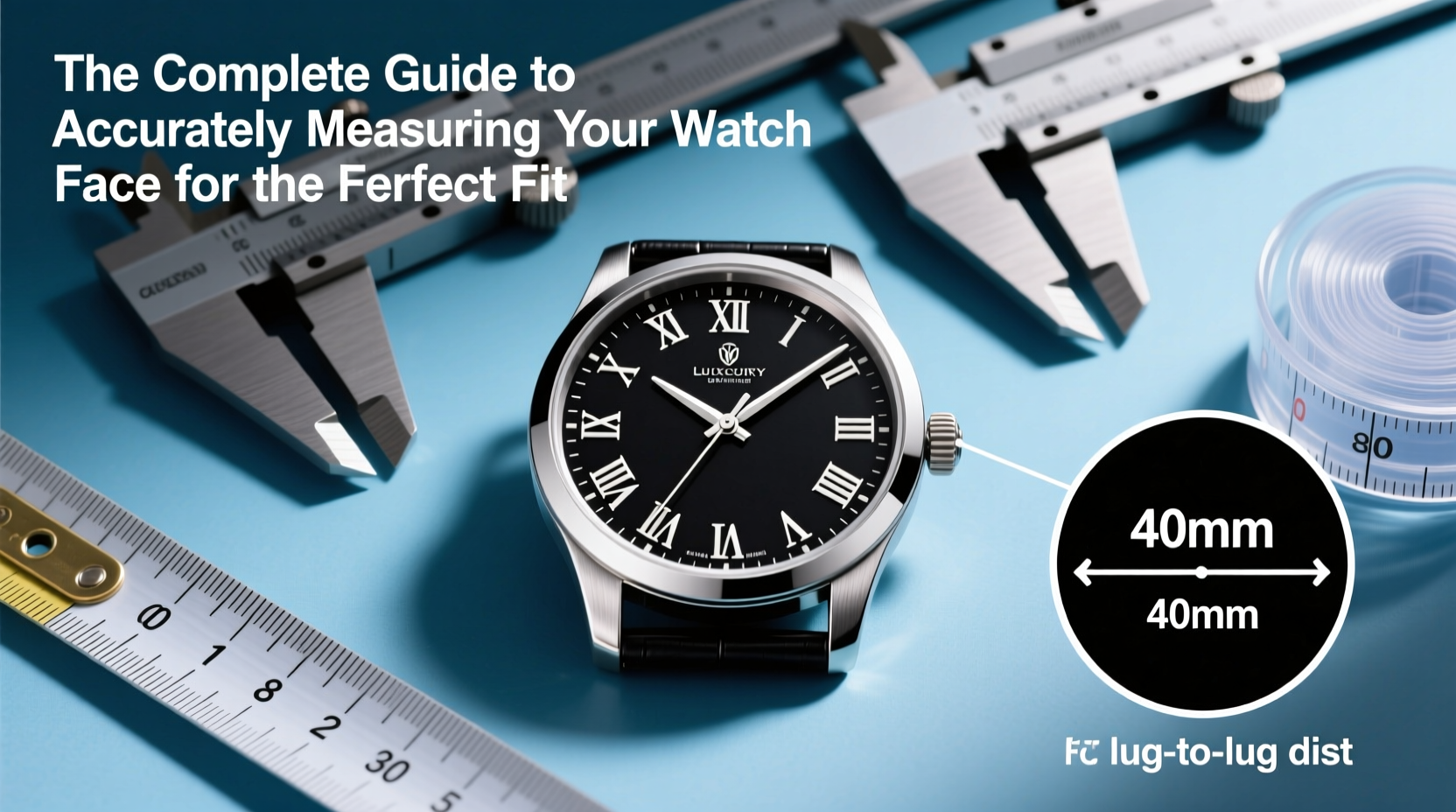 the complete guide to accurately measuring your watch face for the perfect fit