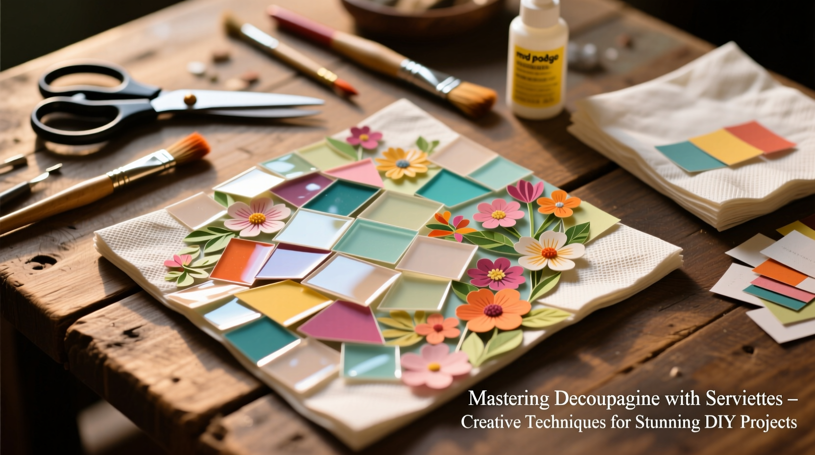 mastering decoupage with serviettes creative techniques for stunning diy projects
