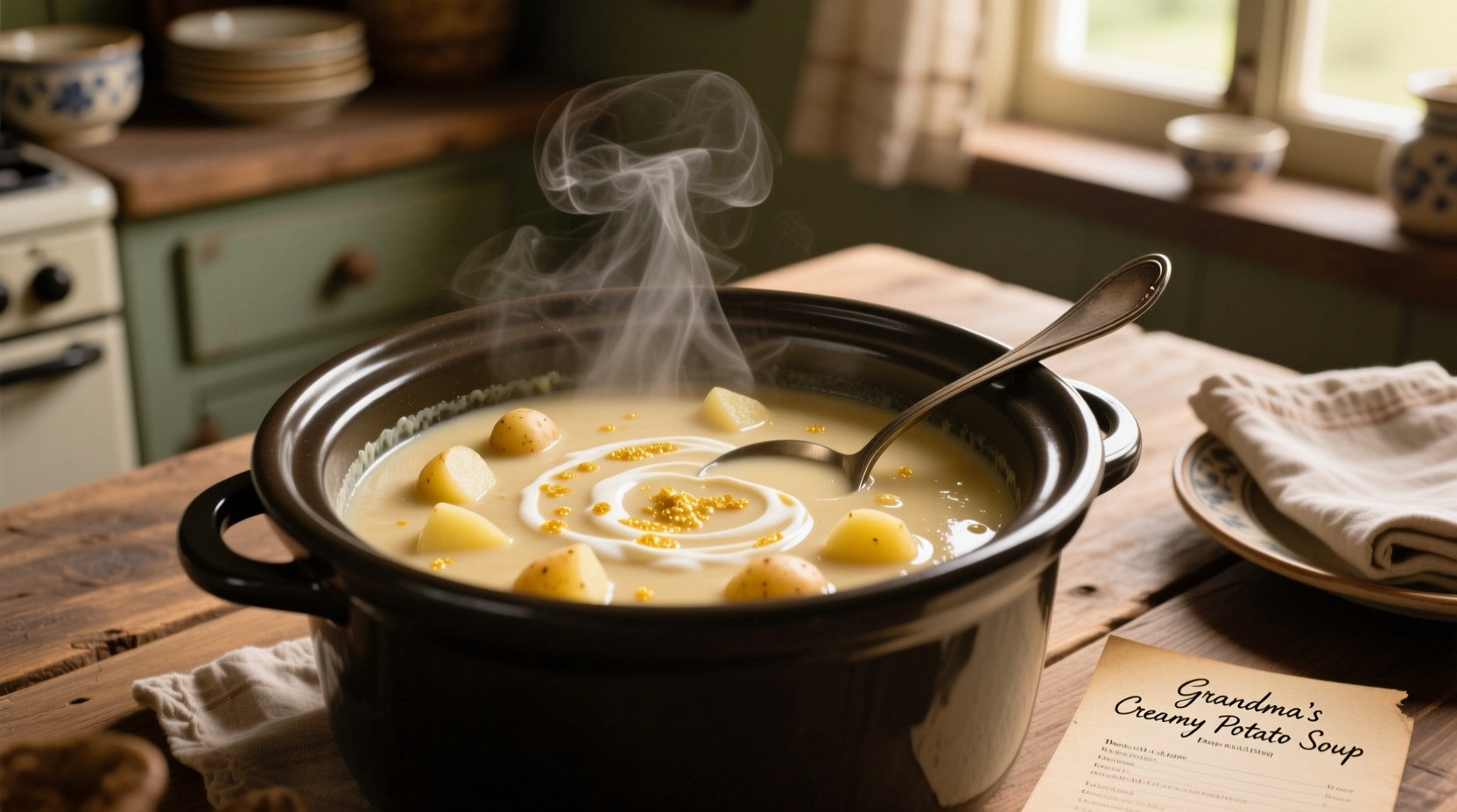 Perfect Crockpot Potato Soup with Heavy Cream Recipe