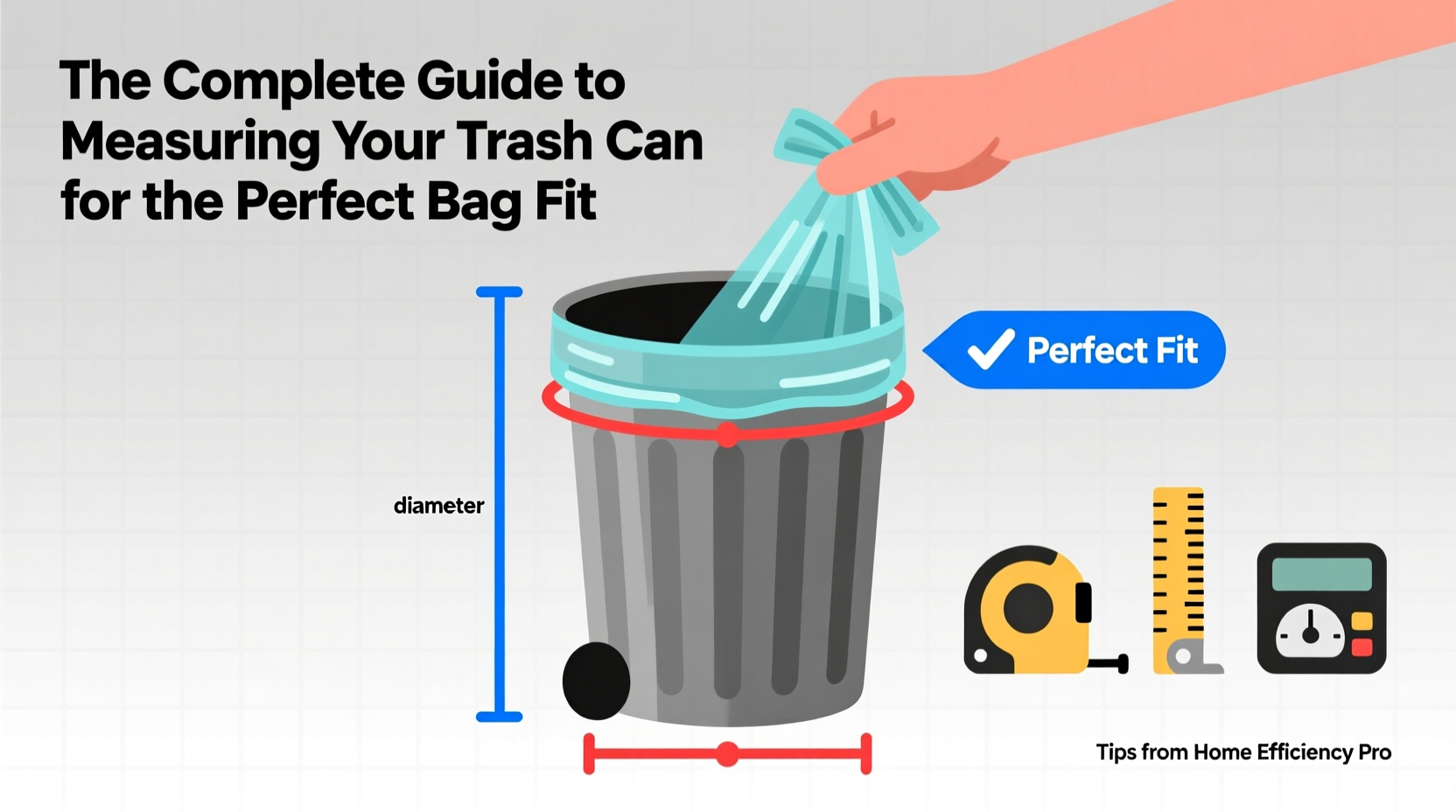 the complete guide to measuring your trash can for the perfect bag fit