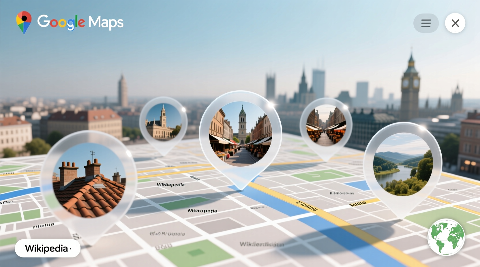 Google Maps Does Not Integrate Wikipedia Geotagged Photos