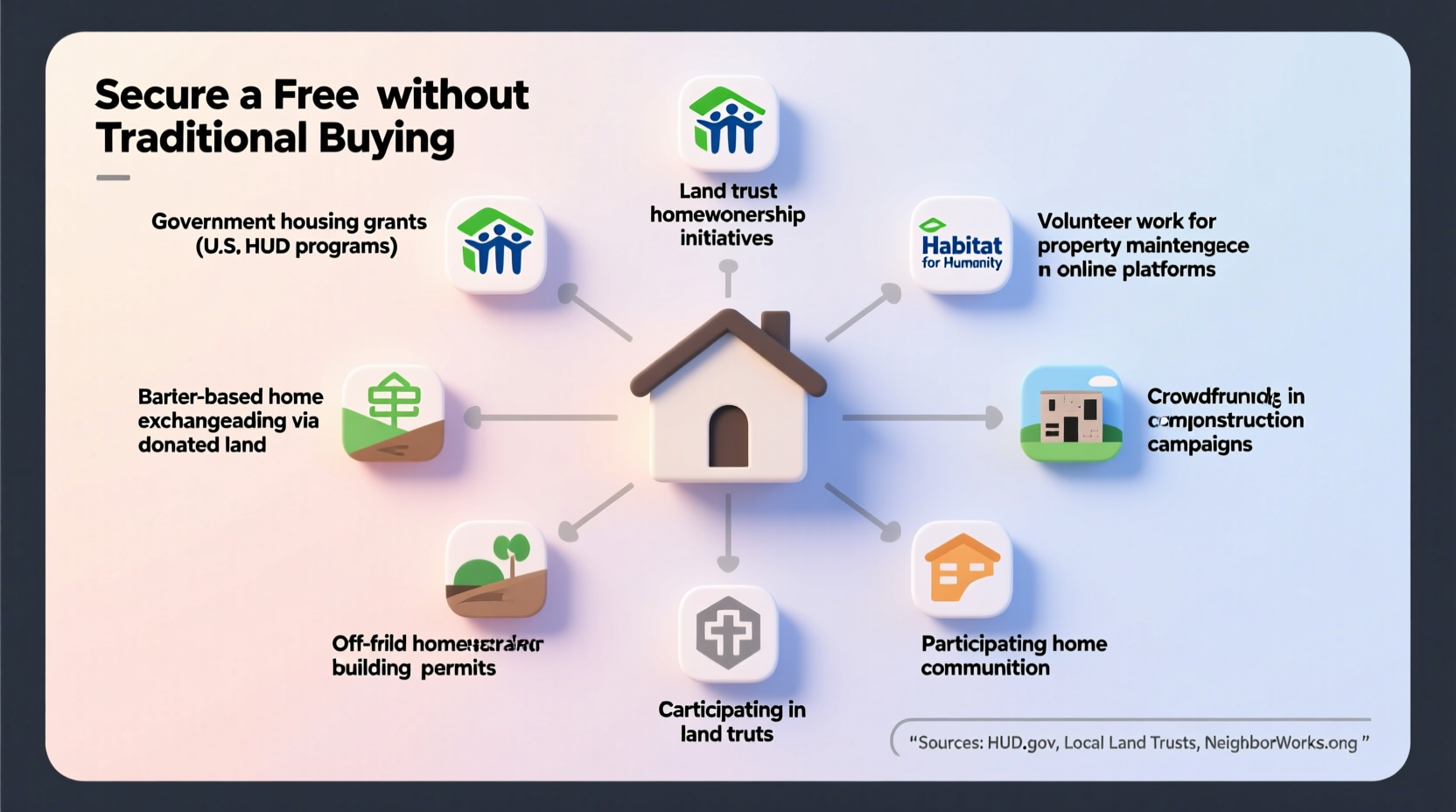 creative strategies and resources to secure a free home without traditional buying