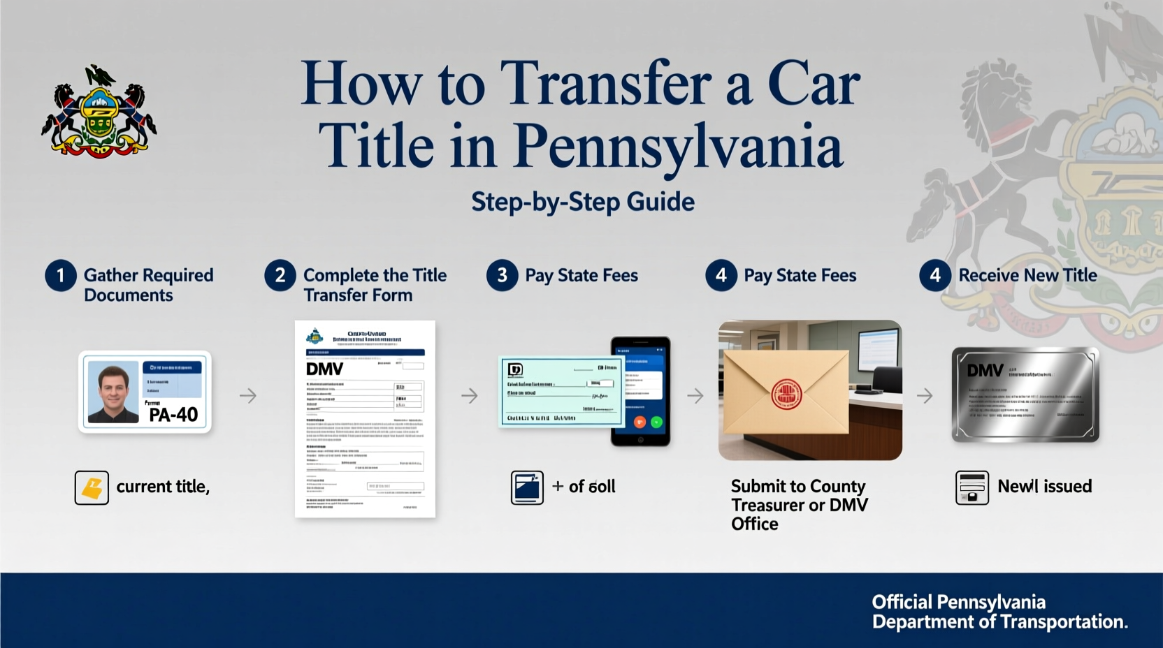 how do i transfer a car title in pennsylvania
