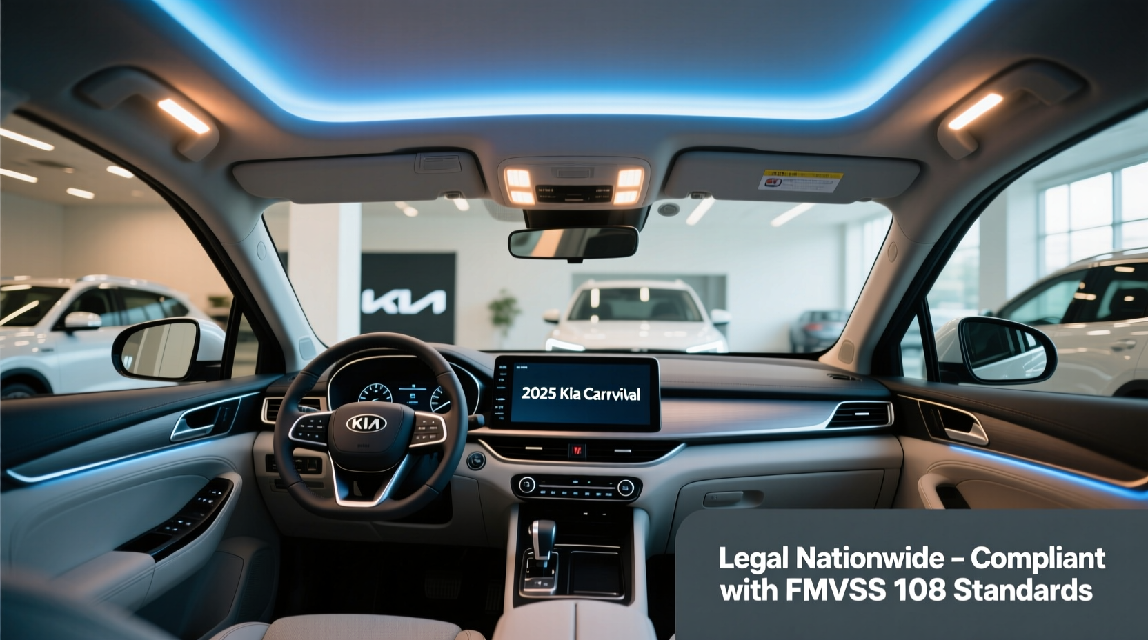 led interior lights kia carnival 2025 legality