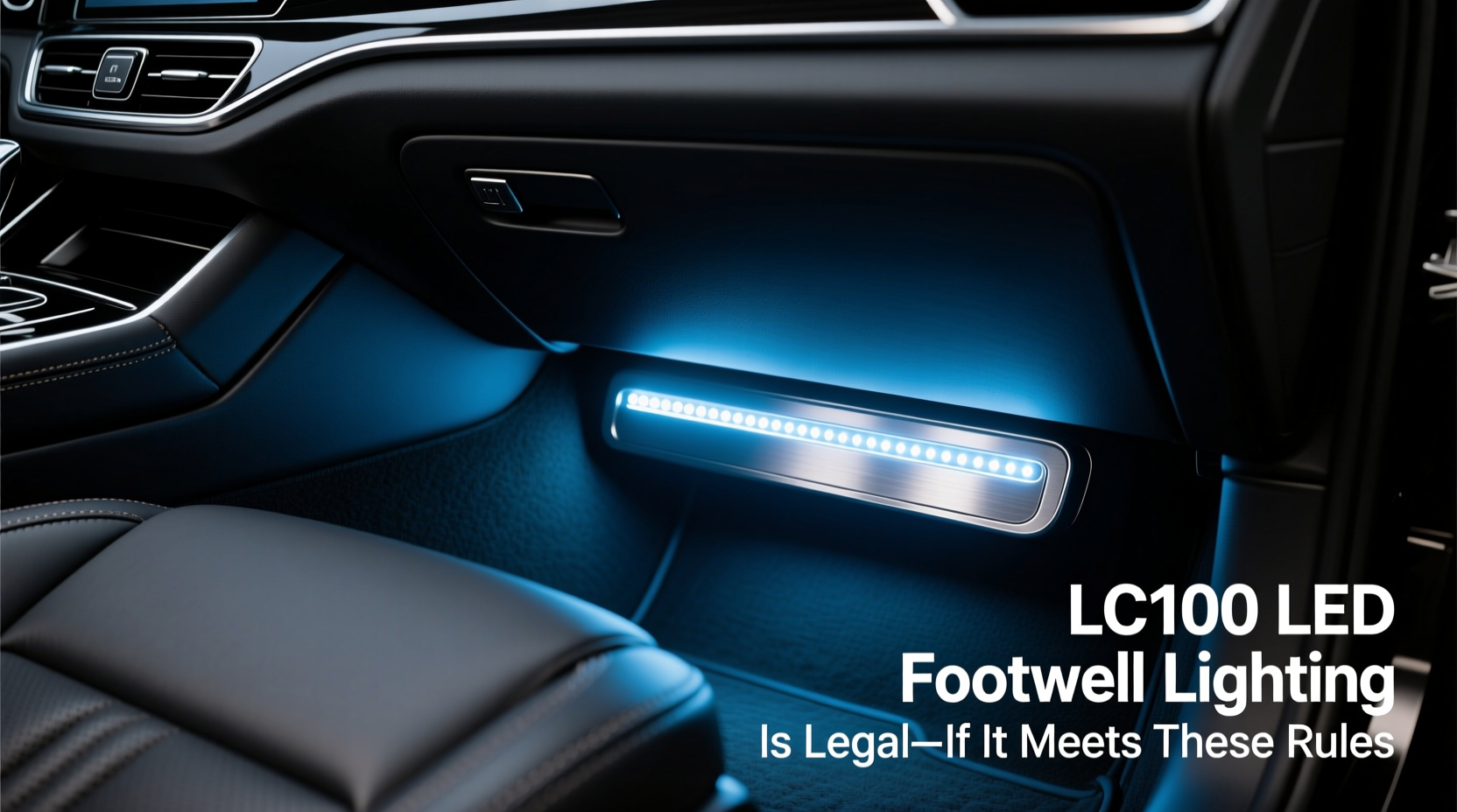 lc100 led footwell legality