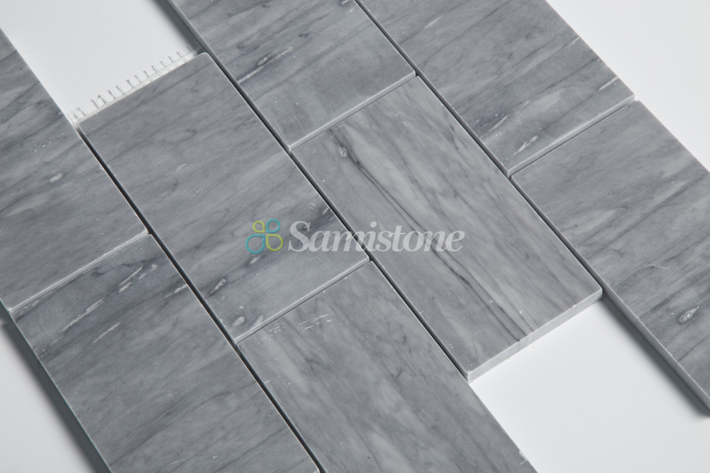 Samistone Latin Grey Marble 3x6 inch Brick mosaic tile for wall and floor