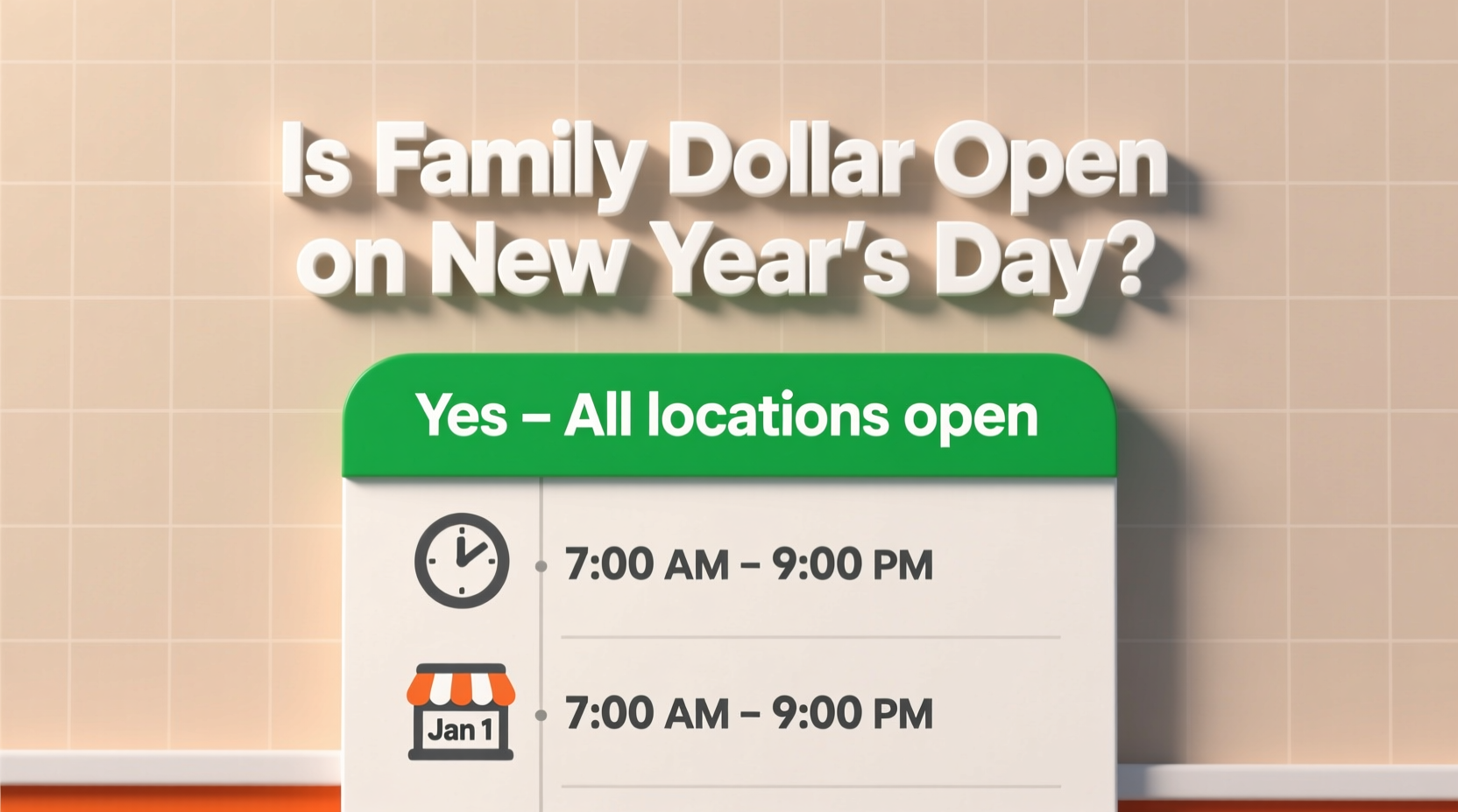 is family dollar open on new years