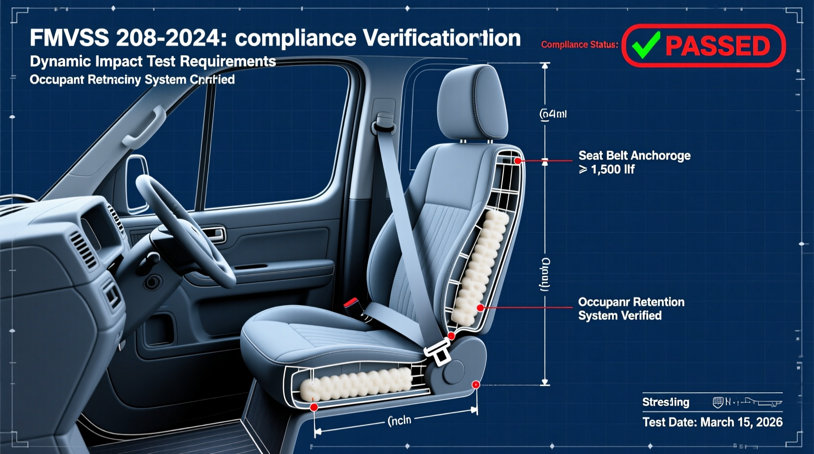 fmvss compliance van captain chairs 2026