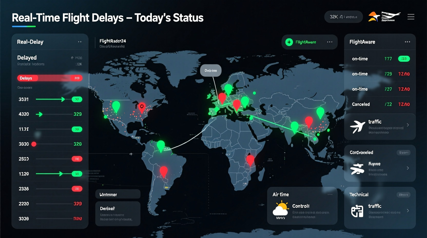 why are so many flights delayed today real time updates
