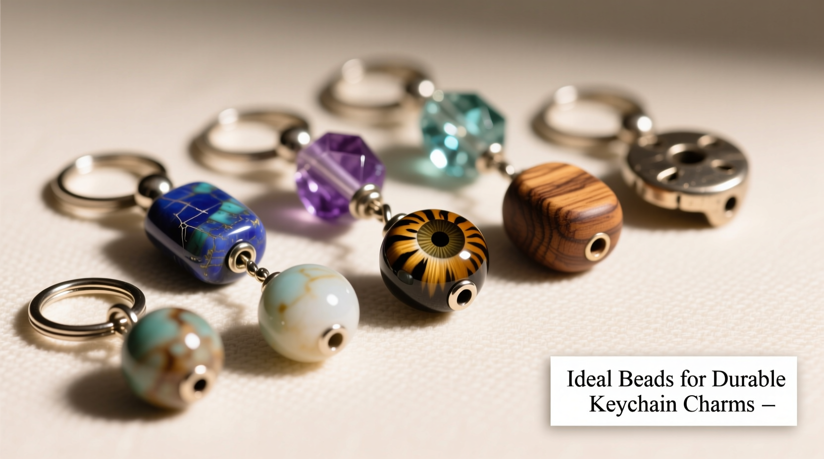 how to select the ideal beads for unique and durable keychain charms