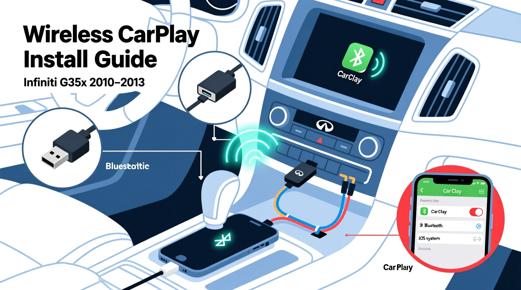 Wireless CarPlay Install for Infiniti G35x: Full Guide