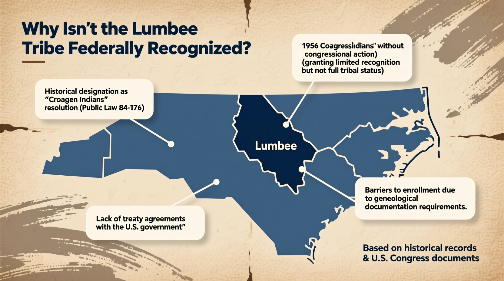 why isnt the lumbee tribe federally recognized key reasons