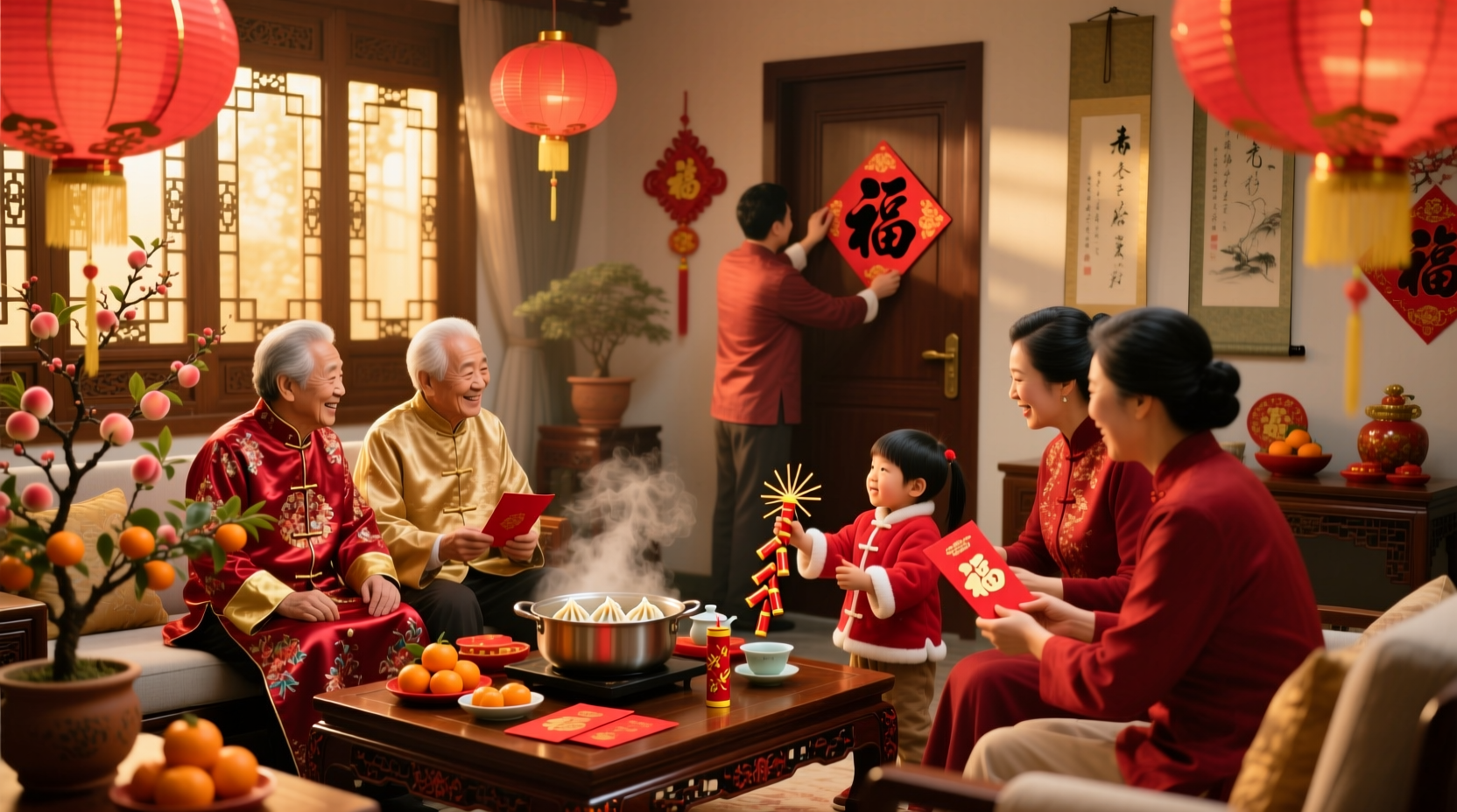 what to do on first day of chinese new year
