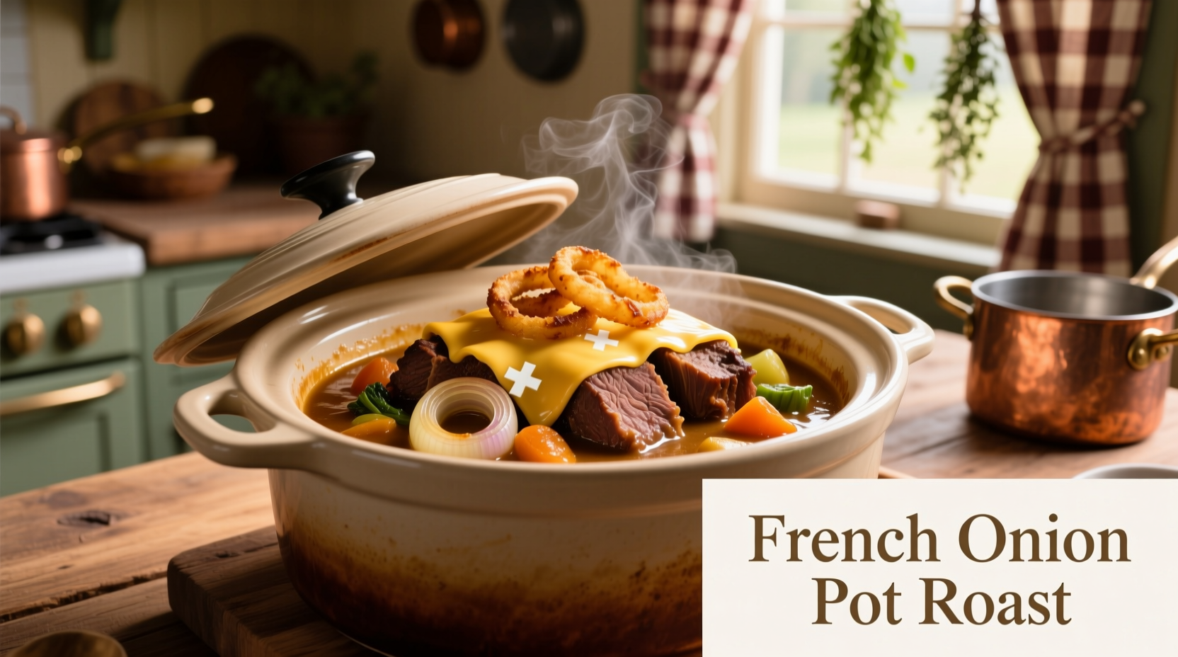 Perfect Slow Cooker Pot Roast with French Onion Soup