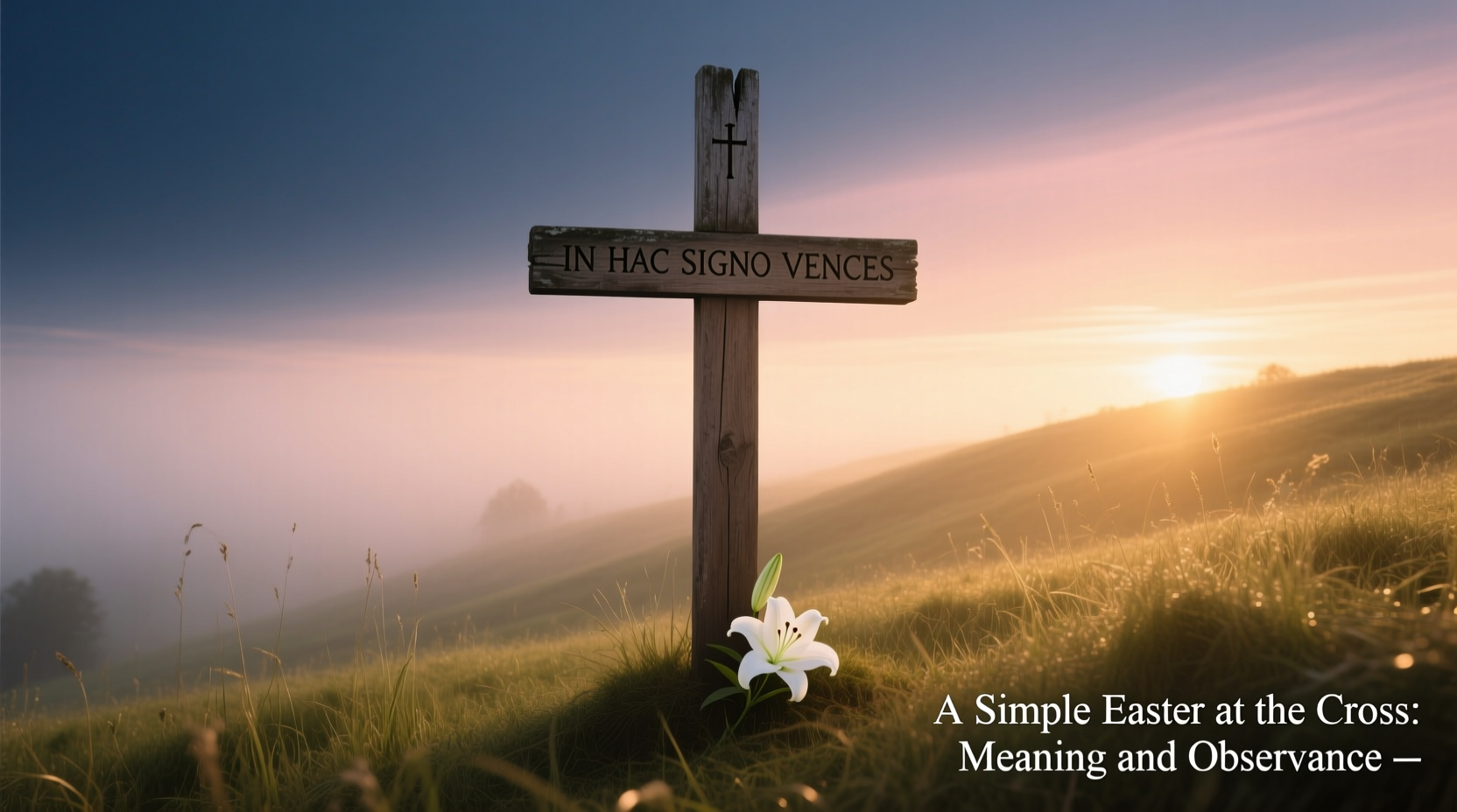 a siomple easter at the cross