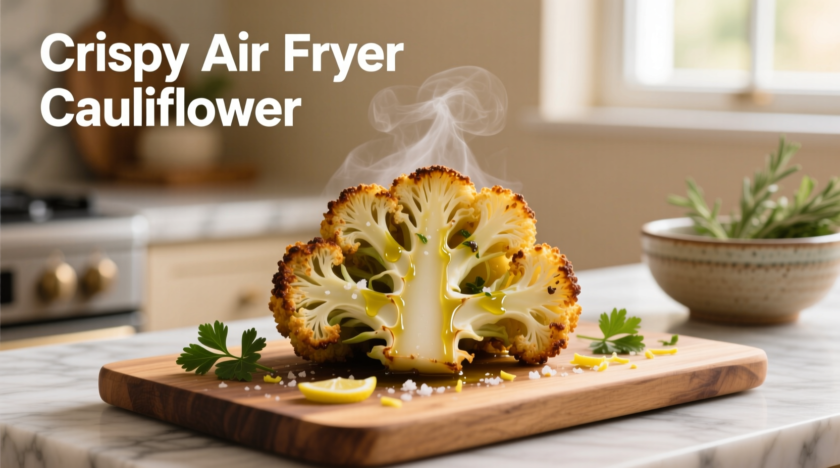 Perfect Air Fryer Roasted Cauliflower in 18 Minutes