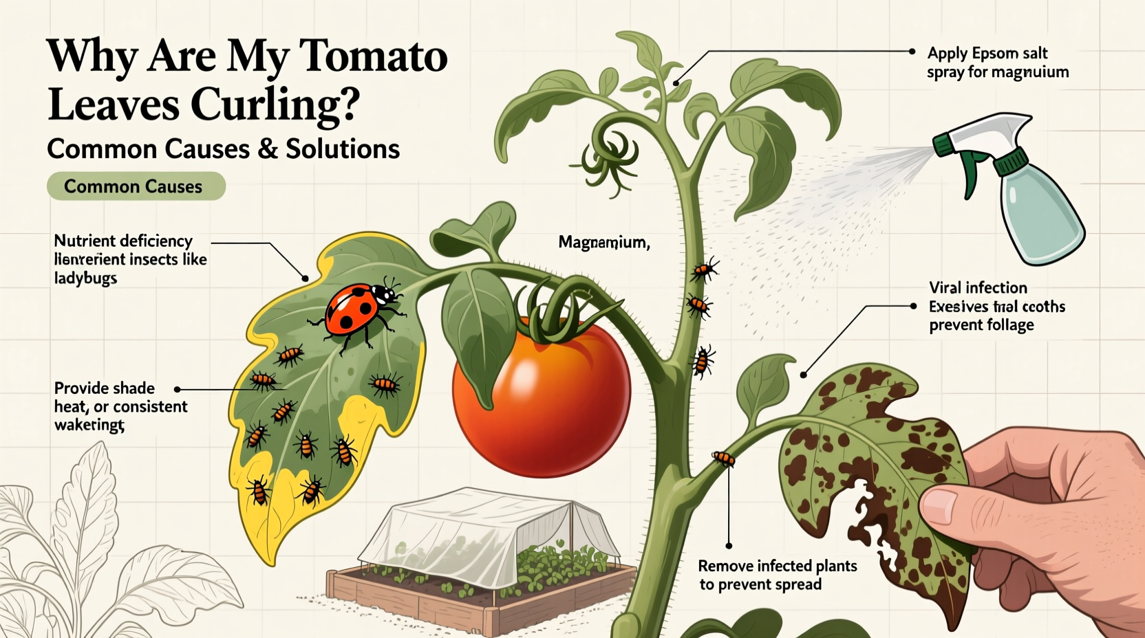 why are my tomato leaves curling common causes solutions