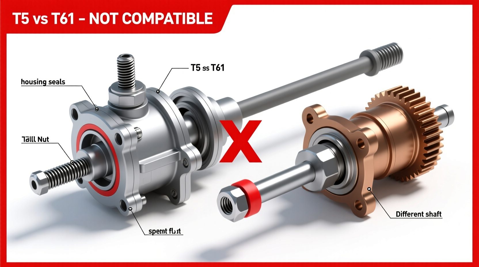 T5 vs T61 Steering Racks Are Not Compatible