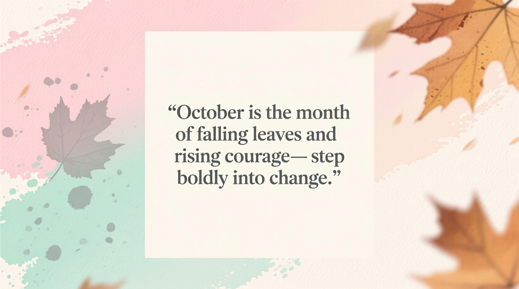october motivational quotes