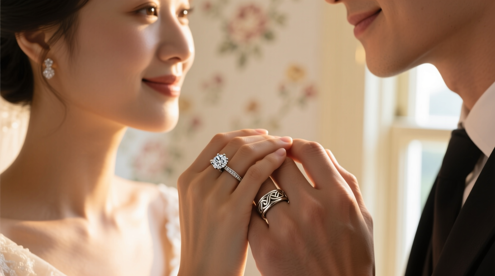 how do you wear your engagement ring and wedding band