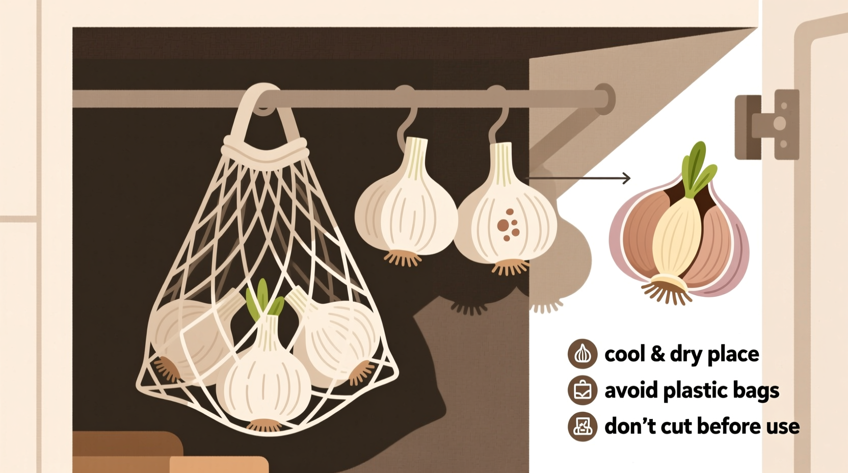 how keep garlic fresh