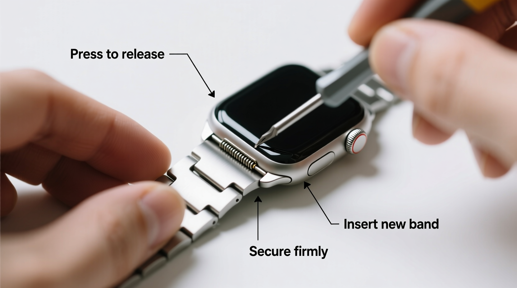 step by step guide to installing a metal watch band on your apple watch with ease