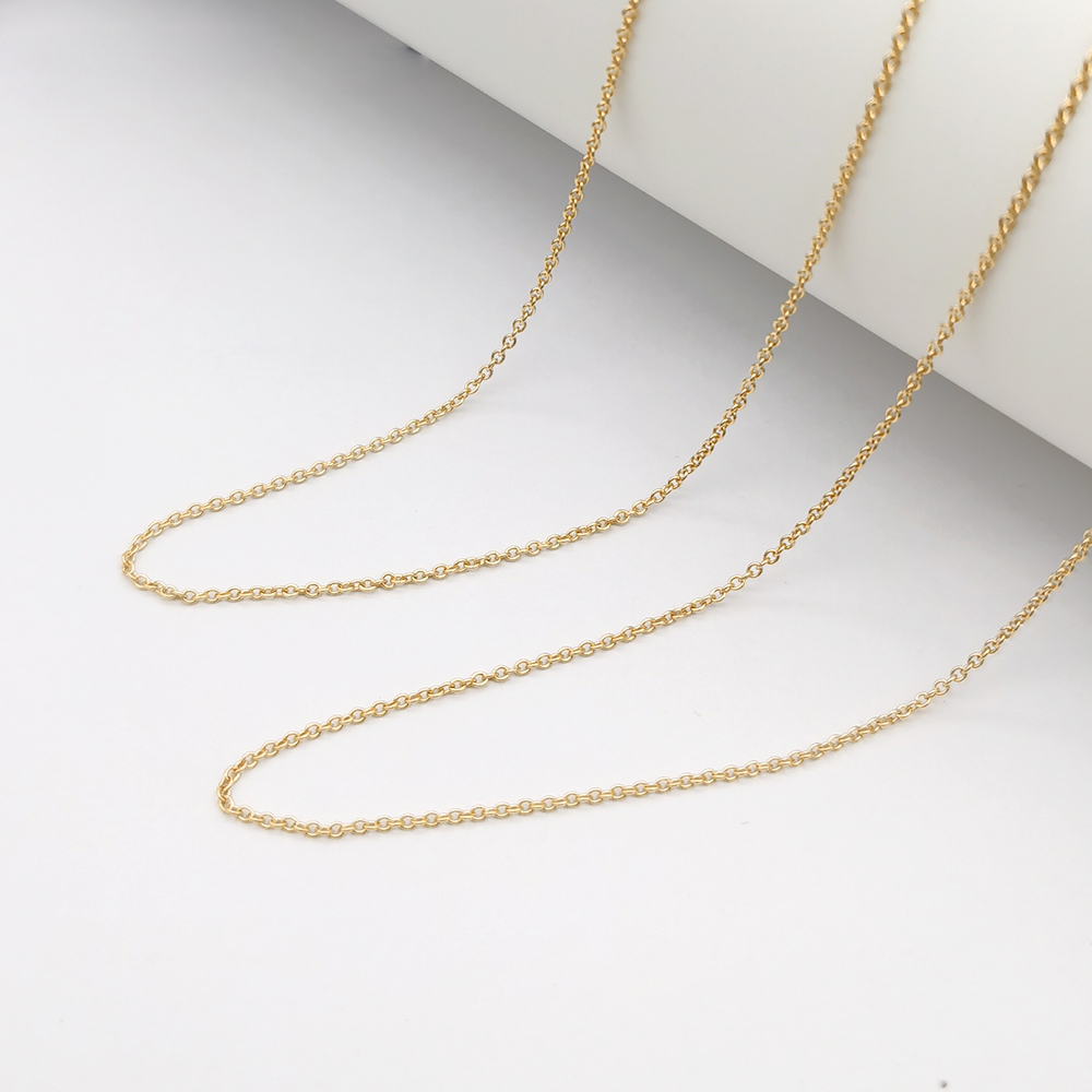 3毫米纯金首饰批发18k au750金链麻花链dookie链首饰 - buy solid 18k