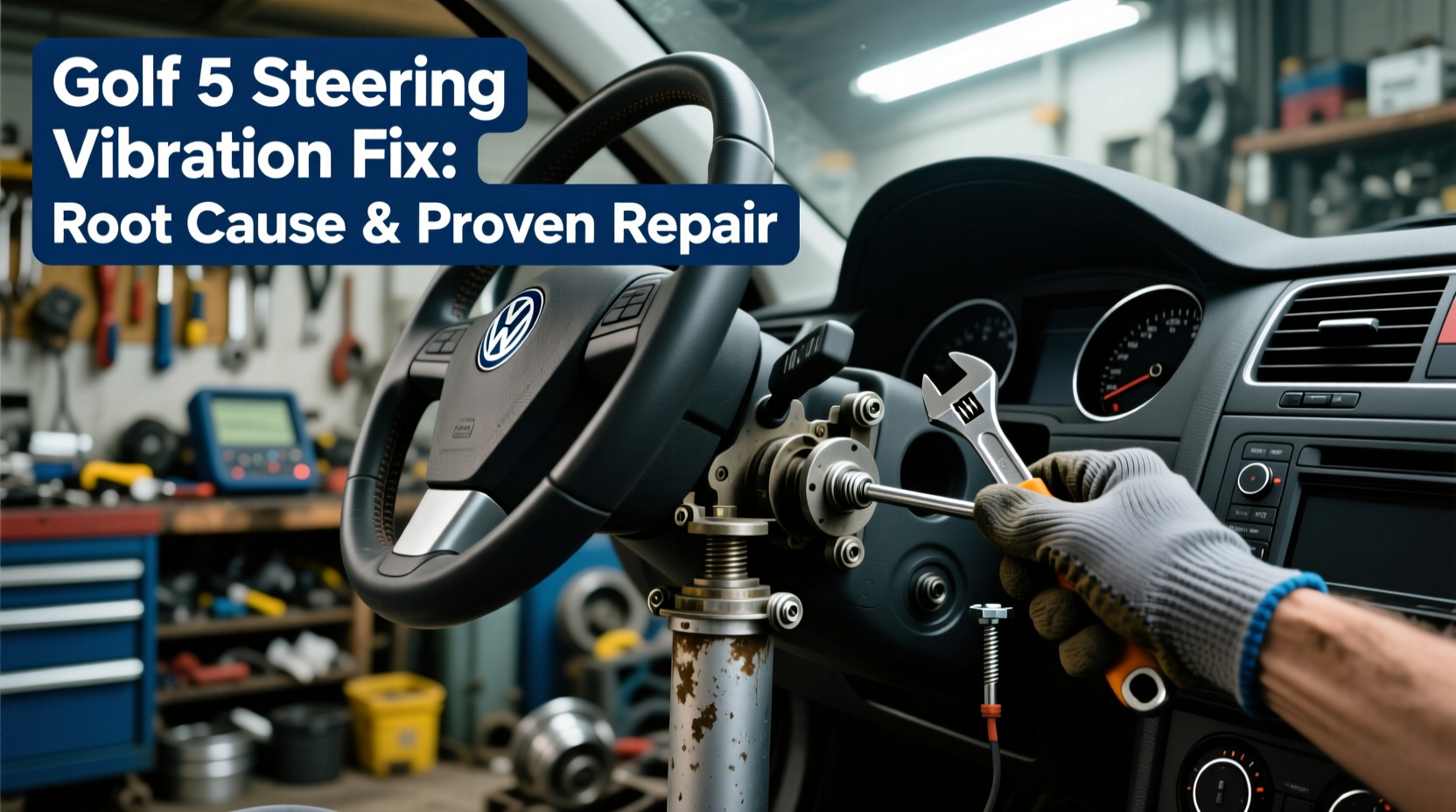 golf5 steering vibration fix