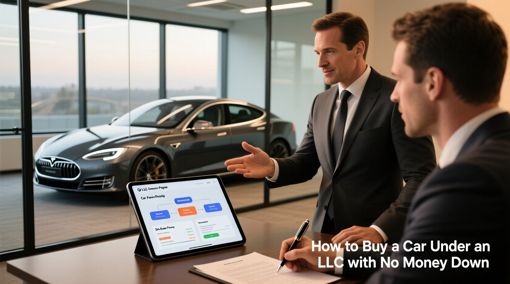 how to buy a car under llc with no money