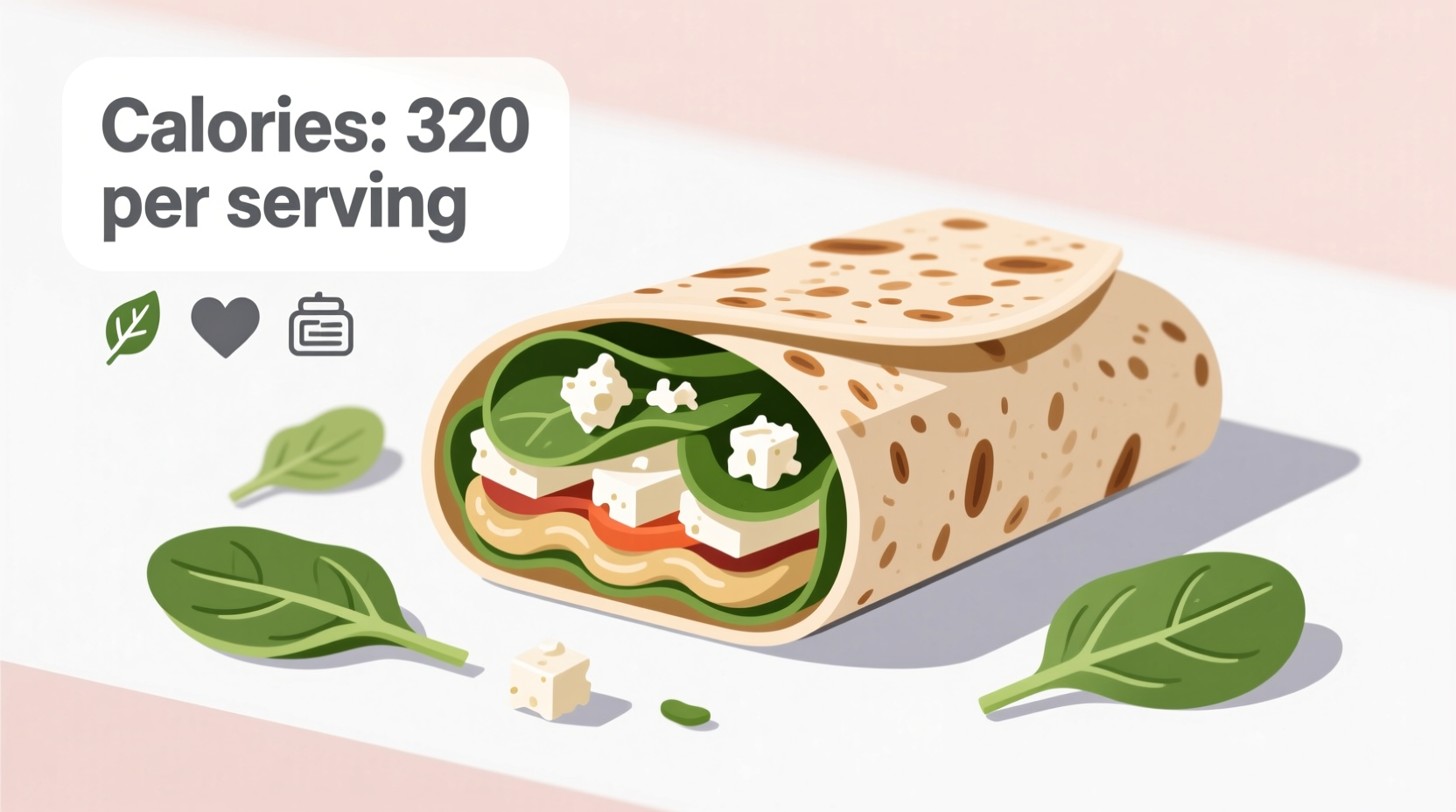 Spinach Feta Wrap Calories: Exact Count & Healthy Swaps